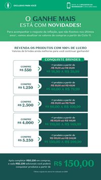 Ciclo revendedores boticário 2026 Revendedores CO/SE/N Brasil página 33